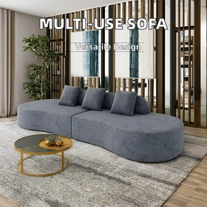 Modern Internet Celebrity Full Lounge Sofa Set Living Room Curved Semi-<strong>Circle</strong> <strong>Couch</strong> Vacuum Compression Memory Foam for Villas - Product Image 3