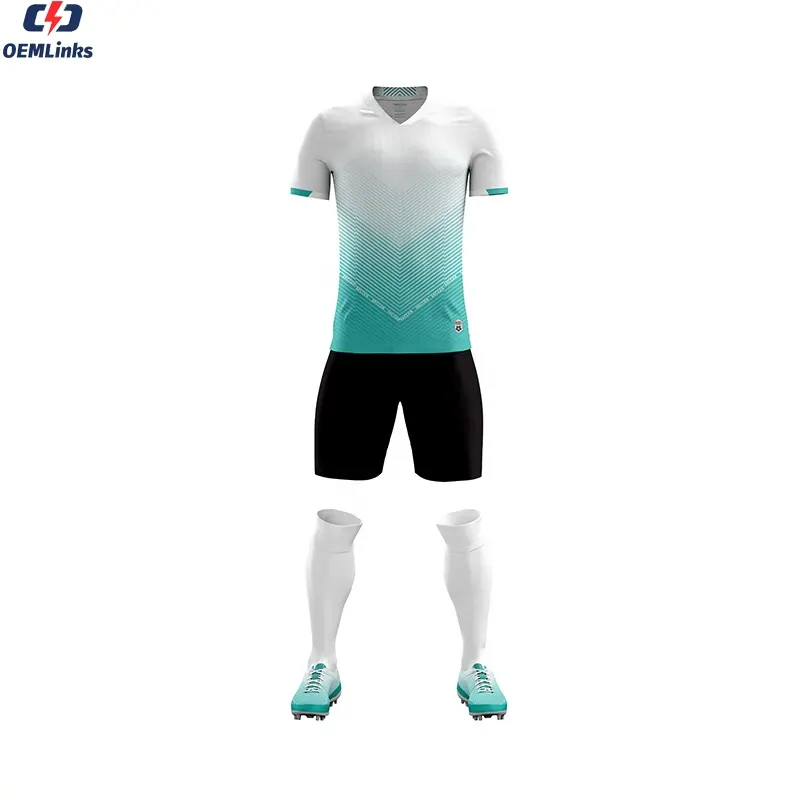 Camiseta de fútbol original de fábrica personalizada, kit de fútbol blanco y negro para mujer, imágenes de fútbol, uniformes, camiseta de fútbol alemana