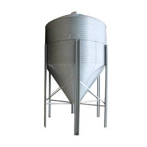 Galvanized Bins Feed Bin Small Size Feed Silos Galvanized Hopper Bottom Chicken Feed Storage Bins