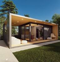 Nouveau design de café en conteneur maritime modifié, boutique éphémère préfabriquée, kiosque portable isolé pour centre commercial et vente au détail en parc