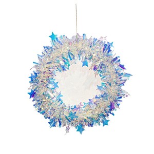 <b>Heart</b> Shaped Plastic Wreath With Stars Wall <b>Hanging</b> Decoration For Holiday Ornaments And Birthday Gifts - Product Image 5