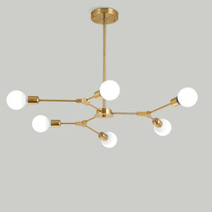 מודרני נורדי מודרני 80 ס "מ הוביל תליון תאורה 10 מעגל ברזל מינימליסטי 360 30000 עיצוב מינימליסטי מסתובב - Product Image 4