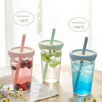 Bouteille d'eau Tritan sans BPA avec paille et couvercle anti-fuite, idéale pour les voyages, le bureau, les activités de plein air et la salle de sport – Vente directe usine