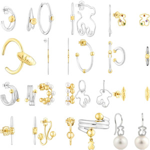Pendientes de Clip con Forma de Oso, Sin Necesidad de Perforación, Joyería Fina de Lujo, Aretes Universales para Mujer - Product Image 1