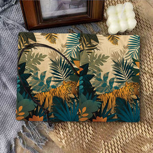 A6 fatti a mano Vintage Notebook chiusura cravatta 160 pagine rimovibile carta gialla regalo perfetto per calligrafi con <span class=keywords><strong>tigre</strong></span> tropicale - Product Image 6