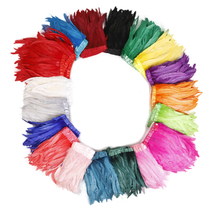 Passamaneria Decorativa in Piume Morbide Tinte da 10-12 Pollici con Nastro in Tessuto per Accessori <span class=keywords><strong>Maschera</strong></span> da Ballo in <span class=keywords><strong>Maschera</strong></span> e Decorazioni per Feste - Product Image 1