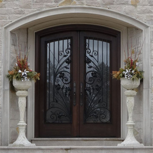Modelos de Puertas y Ventanas de Acero, Diseño de Puerta de Acero de una Sola Hoja, Estilo Victoriano, Acabado para Exteriores de Villas - Product Image 6