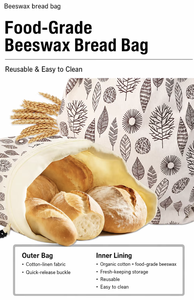 Sacs à pain écologiques personnalisés en usine OEM pour congélateur, sacs de conservation alimentaire réutilisables de haute qualité pour boulangerie - Product Image 5
