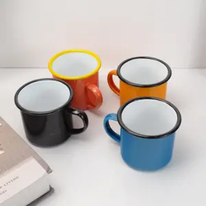 Enamel Sublimation Printing Mugs Wholesale Blank Sublimation Blank Coffee Mug Enamel Camping Mug