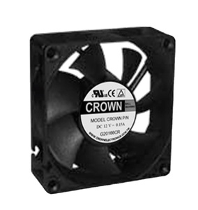 Ventilador Axial DC Crown AGH07010 con Rodamiento de Bolas, Construcción de Plástico, Alimentación Eléctrica, para Telecomunicaciones OEM - Product Image 3