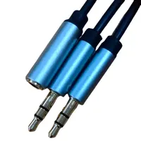 OEM Câble utp Micro Écouteur Casque Durable Aux 3.5mm TRS Femelle à 2 Mâle Y Splitter Câble Jack Stéréo câble audio