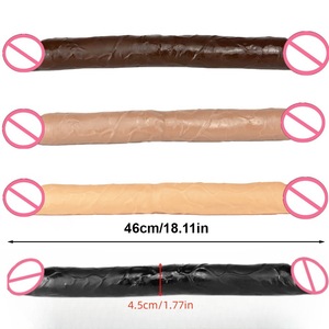 <span class=keywords><strong>P</strong></span>énis artificiel extra-large à double tête de 46 cm pour femmes, usage lesbien homosexuel - Jouet sexuel pour adultes - Product Image 1