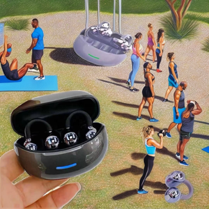 Écouteurs sans fil W18 OWS Sport à clip d'oreille, conception à conduction osseuse, audio haute résolution, appels vocaux HD, casques open-ear, LED - Product Image 2