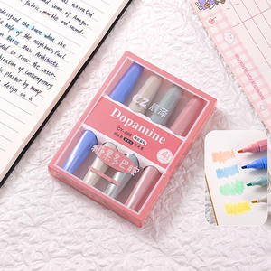 ปากกาเน้นข้อความสีลูกกวาดสำหรับนักเรียนปากกามาร์กเกอร์เขียนแผนสำหรับ<span class=keywords><strong>นัก</strong></span>เรียนพลาสติกความจุสูงพร้อมที่ปิดตา - Product Image 6