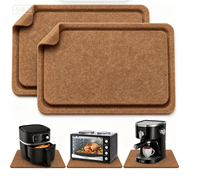 Tapis de protection en feutre non tissé et silicone pour cuisine, résistant à la chaleur, anti-rayures, antidérapant, pour table à manger et table basse, en gros