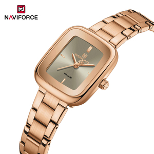 Reloj <span class=keywords><strong>de</strong></span> Pulsera Naviforce 5075 NF5075 para <span class=keywords><strong>Mujer</strong></span>, Marca <span class=keywords><strong>de</strong></span> Moda, Cuarzo, Acero Inoxidable, Lujoso, Resistente al Agua - Product Image 4