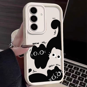 Funda Protectora Trasera para Teléfono Móvil <span class=keywords><strong>de</strong></span> TPU con Diseño <span class=keywords><strong>de</strong></span> Gato Negro para Samsung <span class=keywords><strong>Galaxy</strong></span> S26 Ultra A35 A56 - Product Image 4