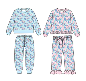 Ensemble de vêtements imprimés camouflage pour bébés garçons, ensemble de pyjama à manches longues marron, rouge et vert - Product Image 3