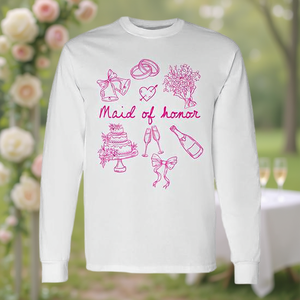 Camiseta de manga larga para dama de honor, camiseta para despedida de soltera, boda - Product Image 3