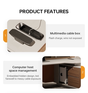 Escritorio Ejecutivo de Lujo - Mesa de Conferencias Grande - Escritorio y Silla de Oficina Sencillos y Modernos - Product Image 3