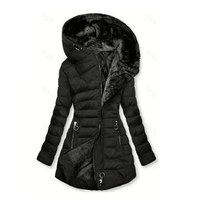Veste d'hiver matelassée pour femme avec capuche en fourrure, manteaux sur mesure, manteaux grande taille, veste longue rembourrée pour femme