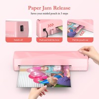 Couleur rose A4 A5 A6 Taille Photo Documents Carte Thermique Froid Bureau Personnel Petite Machine À Plastifier