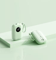 Batterie externe 22,5 W à charge rapide PD 20 W bidirectionnelle avec câble double intégré Type C pour iPhone – Mini chargeur portable