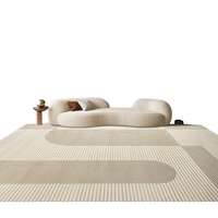 Tapis Moderne Abstrait 2026 pour la Maison, Écologique, Fabriqué à la Machine, en Polyester PET, Antidérapant et Lavable