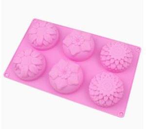 Molde de silicona con forma de flor para hornear, molde para pasteles, molde para Pan, Pizza para hornear, jabón, molde para hielo - Product Image 2