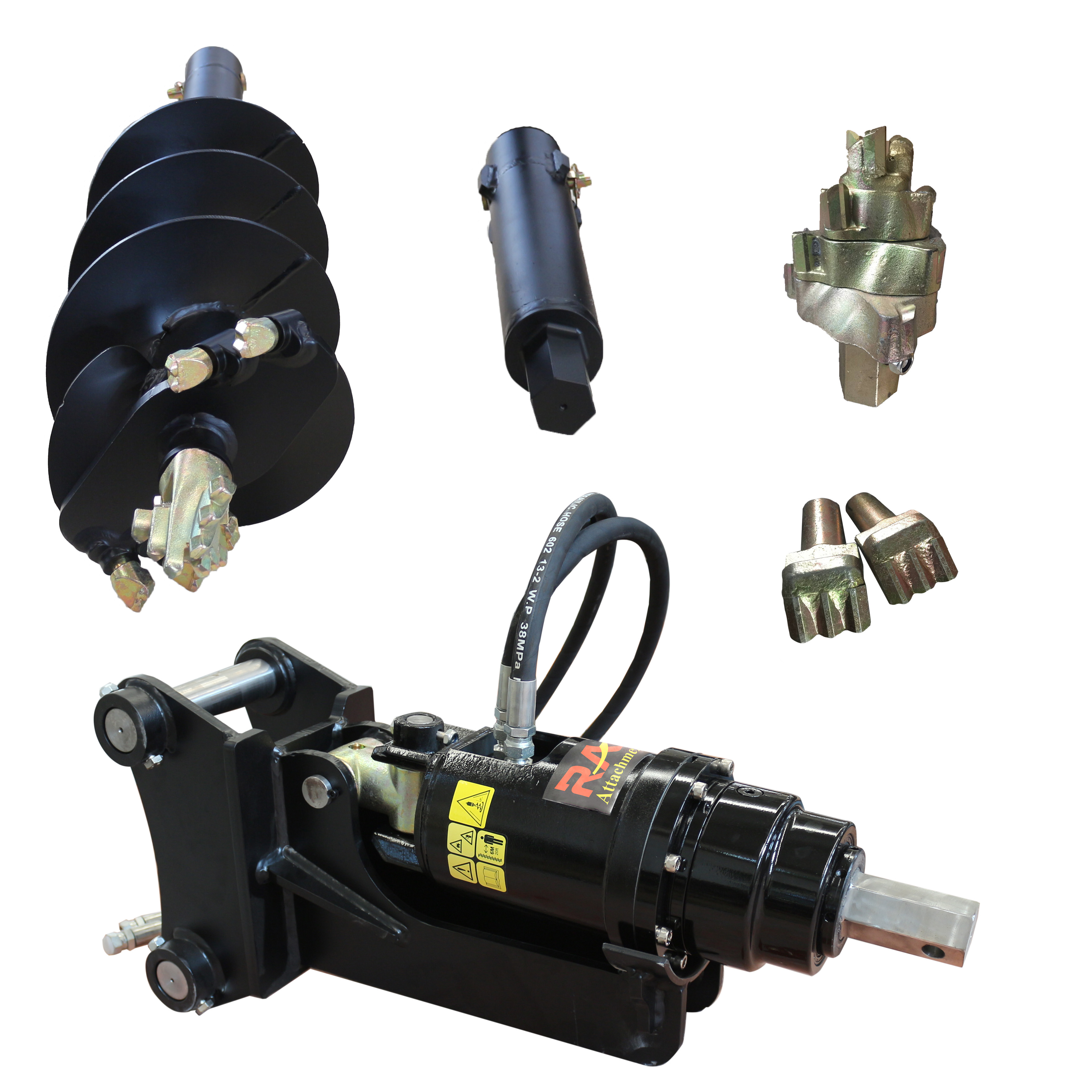 High Quality Mini Excavator Attachments Post Hole Digger Machine Grounf Drill Earth Auger for Excavator