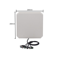 Lecteur-graveur RFID UHF intégré longue portée 8-10M avec antenne circulaire 9dBi |   Boîtier ABS TCP/IP RS232 pour stationnement