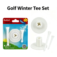 Tees de golf d'hiver réglables en hauteur, en plastique blanc, multi-tailles, pour drivers et fers en bois, accessoire de golf pour temps froid