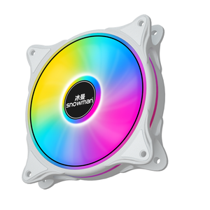 SNOWMAN 120mm boucle ARGB boîtier ventilateur adressable rvb LED PWM carte mère Sync Compatible liquide refroidisseur pour ordinateur 5V 3PIN 4PIN <span class=keywords><strong>PC</strong></span> - Product Image 1