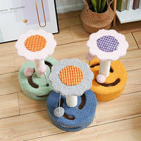 Kinghon Wholesale Shengze Brand MH36-CL Arbre à chat d'intérieur compact en bois écologique, design tournesol, griffoir pour chat en carton, toutes versions