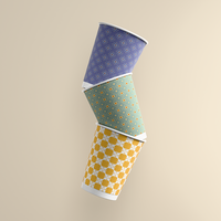 Gobelets en papier à double paroi jetables personnalisés Offre Spéciale gamme de 4-22oz avec couvercle pour café chaud