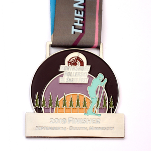 Elementi naturali di Design medaglia in lega d'argento personalizzabile tiro con l'arco concorso/attività sfida medaglia Srace medaglia - Product Image 2