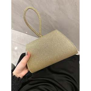 Borsa da sera da donna, pochette con manico superiore glitterato per feste, balli e matrimoni - Product Image 2