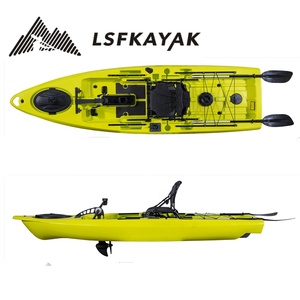Nouveau Kayak de Pêche Rotatif de 11 pieds de Haute Qualité avec Propulseur, Large et Stable, pour la Mer - En Vente - Product Image 3