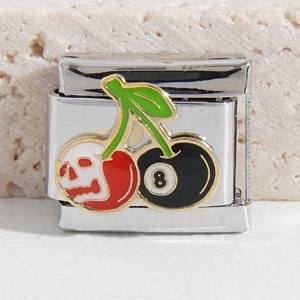 Nuevos Dijes Italianos a Granel de Acero Inoxidable para DIY, con diseños de Tía, Guitarra, Cruz, Billar, para Pulseras Italianas - Product Image 2
