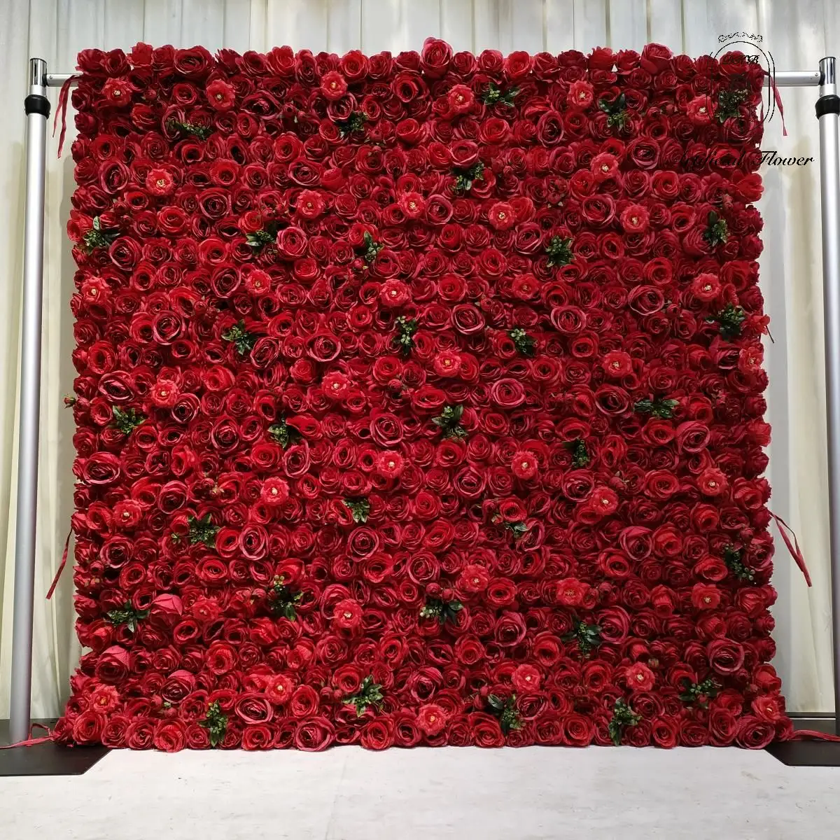 Wedding Supplies Home Floral Decoration Rose Hydrangea Bouquet Silk Artificial Decorative Flower Wall Backdrop