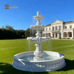 Fontana d'Acqua a 3 Livelli in Marmo Naturale Classica da Giardino TREVI Art House in Vendita - Product Image 2