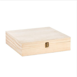 gift box wood customized square or rectangle wood sliding lid top packing gift box
