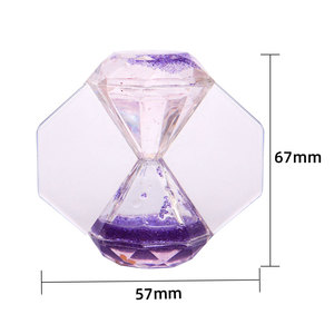 <span class=keywords><strong>Sablier</strong></span> rotatif à mouvement liquide en acrylique, jouet anti-stress, ornement décoratif à effet d'huile - Product Image 6