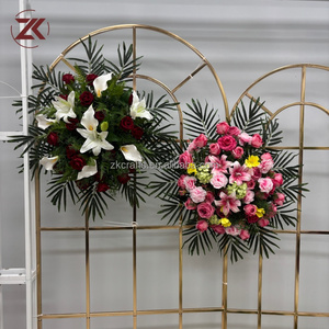 Arreglos Florales para Ataúdes Funerarios ZKAI, <span class=keywords><strong>Flores</strong></span> Artificiales Realistas para Condolencias, Tributo, Decoración del Hogar, Interior - Product Image 1