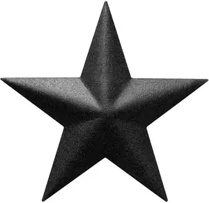 Estrellas de Metal para exterior o interior de la casa, decoración artística de pared de hierro, Vintage, rústico, campo occidental, casa de campo, casa de campo