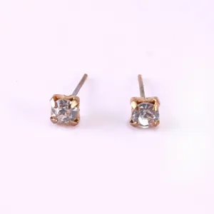 Concise Ear Studs Fashion Earring Women Jewelry Customize Diamond Alloy Earring For Women Girl