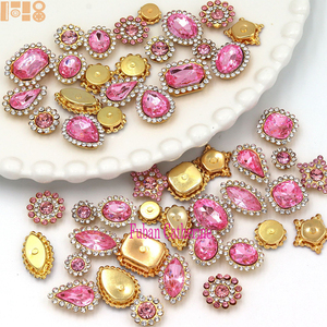 Piedras de Estrás Acrílicas con Forma de Girasol, en Varios Tamaños y Colores, para Coser, con Base Plana, en Existencia, Precio de Fábrica - Product Image 5