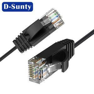 Cable Ethernet LAN UTP Cat6 de Alta Velocidad, Ultra Delgado, Redondo, 32AWG, Cobre Puro, Cable de Conexión RJ45, Negro/Blanco, 1m 2m 3m 5m 10m 15m 20m 30m - Product Image 3