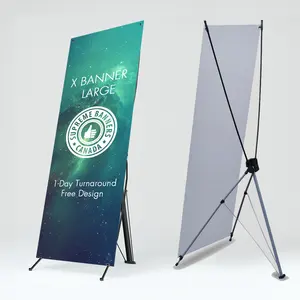 Bestful sinais Baixo Preço Adverting Atividades Windproof Impressão Digital Tamanho Personalizado 60X160 Cm 80X180 Cm X Banner Stand