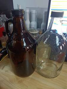 La mejor calidad original ámbar transparente 1L 4L <span class=keywords><strong>California</strong></span> copa <span class=keywords><strong>de</strong></span> vino Growler botella tarro con asa - Product Image 4